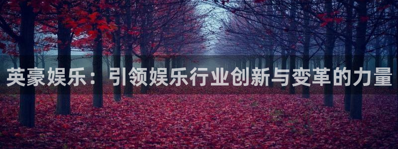 bb电子怎么赢：英豪娱乐：引领娱乐行业创新与变革的力量