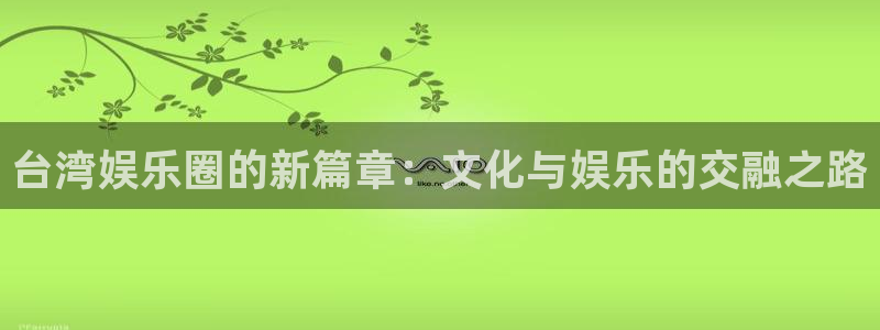 bb电子哪个游戏好赢钱：台湾娱乐圈的新篇章：文化与娱乐的交融之路
